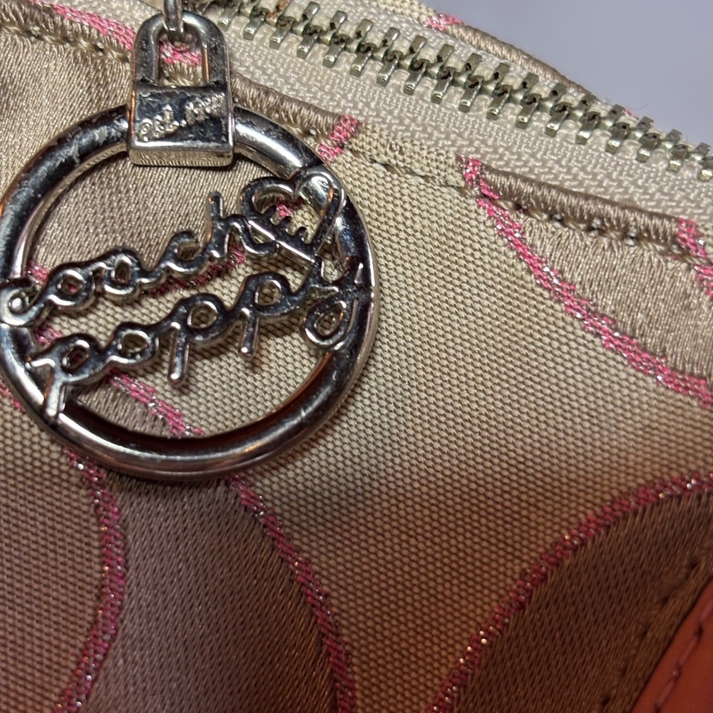 Coach Poppy Cream and Pink Signature Tote Bag with Monogram 16289 - Picture 2 of 16